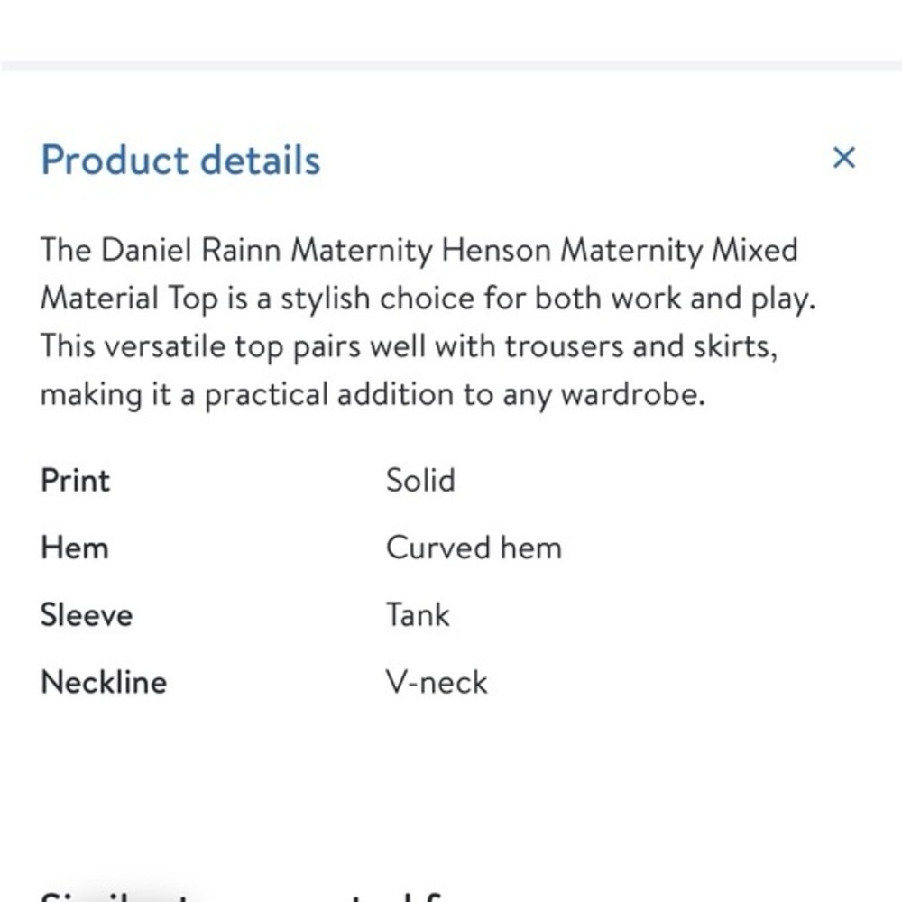 NWT by Cloth & Bloom Henson Maternity Mixed Material Top teal green - Picture 2 of 3